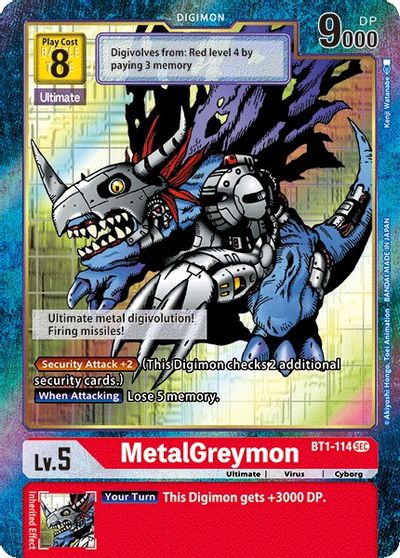 BT1-114: MetalGreymon (Alternate Art) | Shuffle n Cut Hobbies & Games