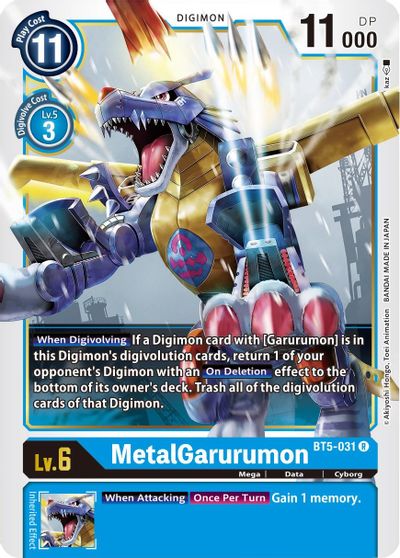 BT5-031: MetalGarurumon | Shuffle n Cut Hobbies & Games