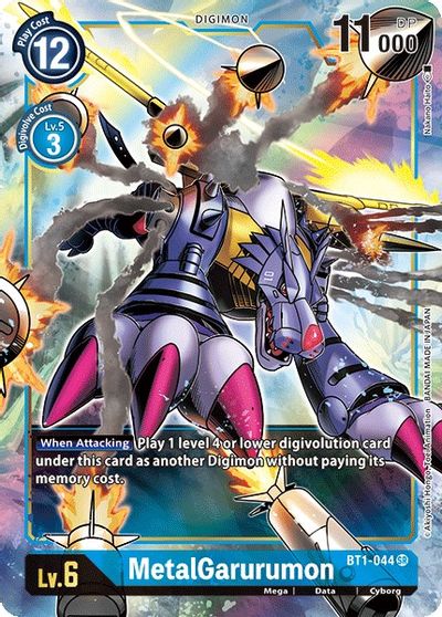 BT1-044: MetalGarurumon | Shuffle n Cut Hobbies & Games