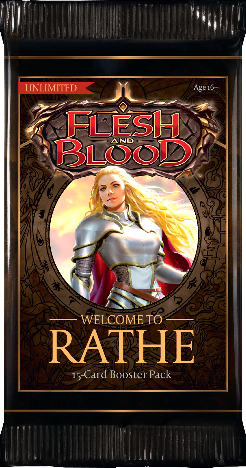 Flesh and Blood : Welcome to Rathe Booster Pack Unlimited | Shuffle n Cut Hobbies & Games