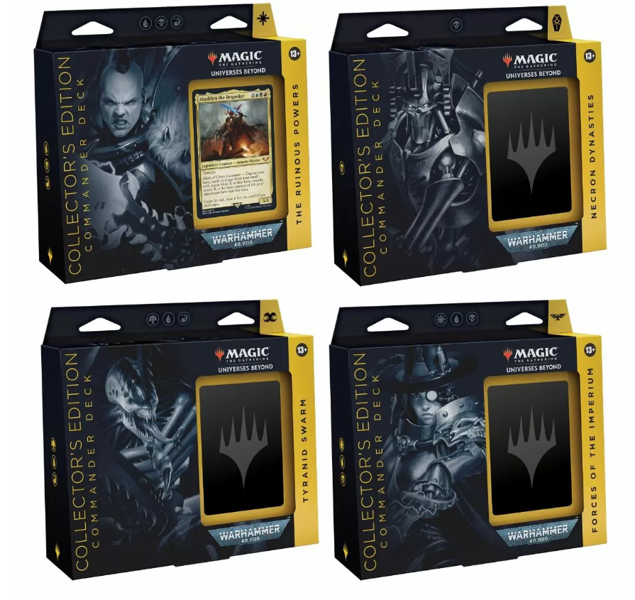 Universes Beyond: Warhammer 40,000 - Commander Deck (SET OF FOUR - PREMIUM Collector's Edition) | Shuffle n Cut Hobbies & Games