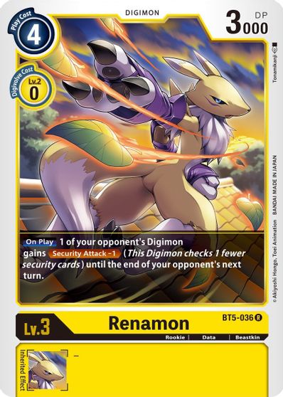 BT5-036: Renamon | Shuffle n Cut Hobbies & Games