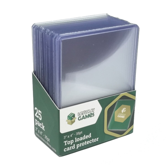 LPG Card Holder Toploaders- Clear Border (25pt) | Shuffle n Cut Hobbies & Games