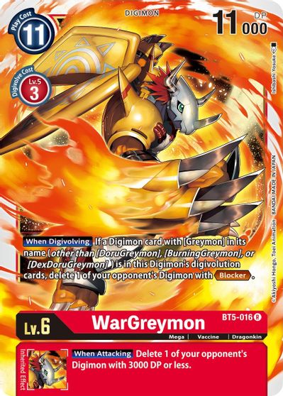 BT5-016: WarGreymon | Shuffle n Cut Hobbies & Games