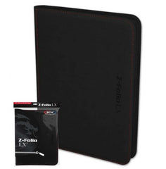 BCW ZIPPER FOLIO 9-POCKET BLACK | Shuffle n Cut Hobbies & Games